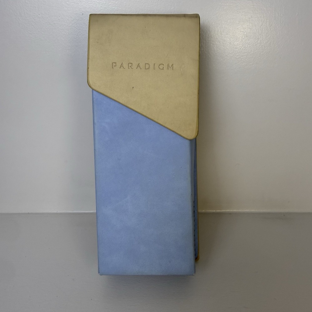 Paradigm Eyeglass Case Blue Oblong Shape. Magnetic Closure (Case Only)